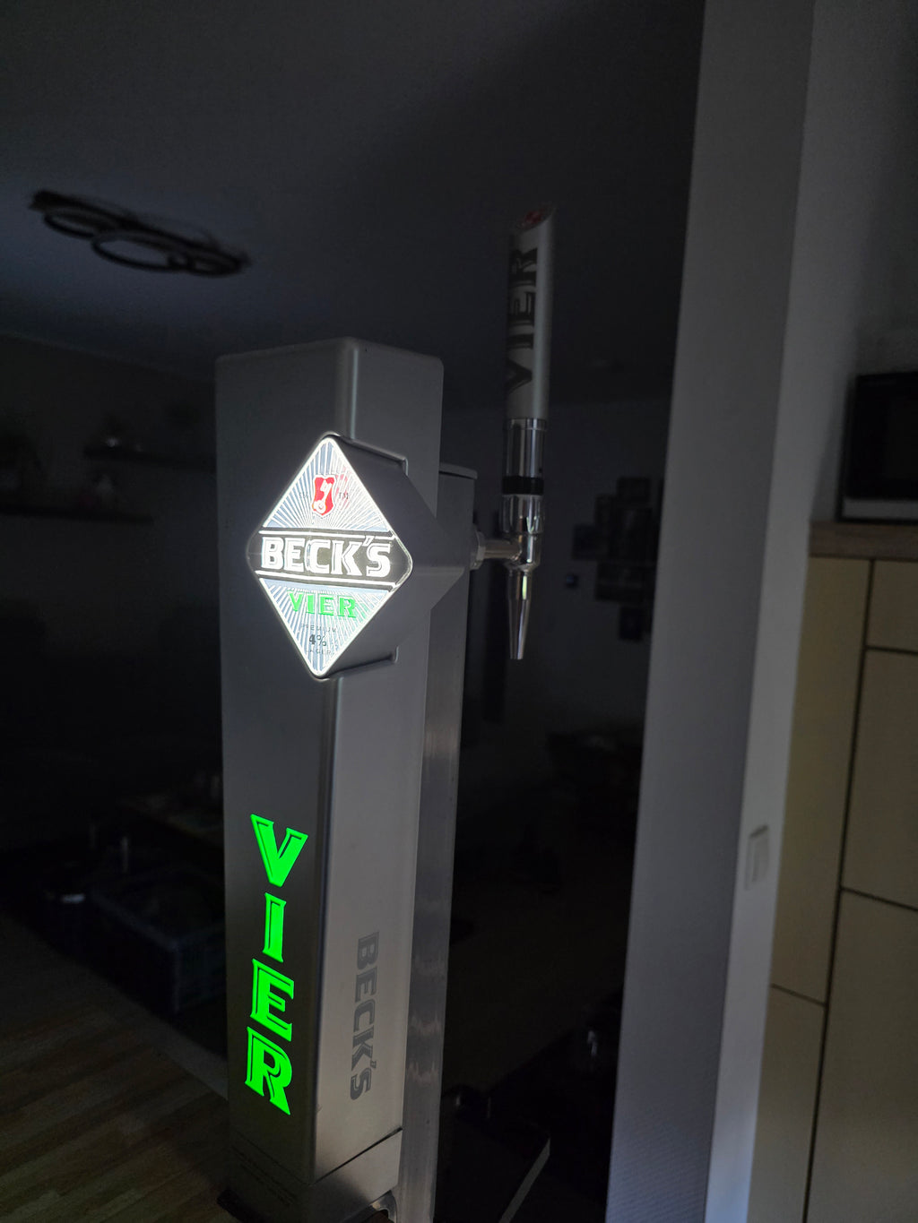Beck's Vier Zapfhahn aus Irish Pub