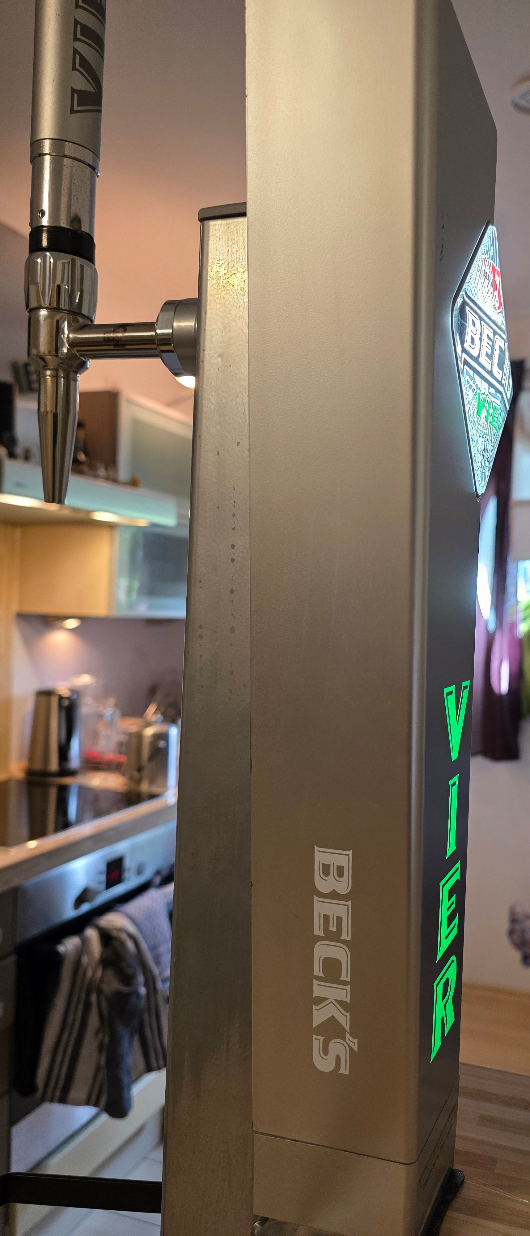 Beck's Vier Zapfhahn aus Irish Pub